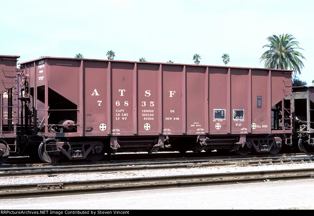 Santa Fe ballast hopper ATSF #76835